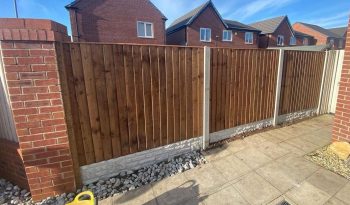 Timber fencing by Liverpool one fencing